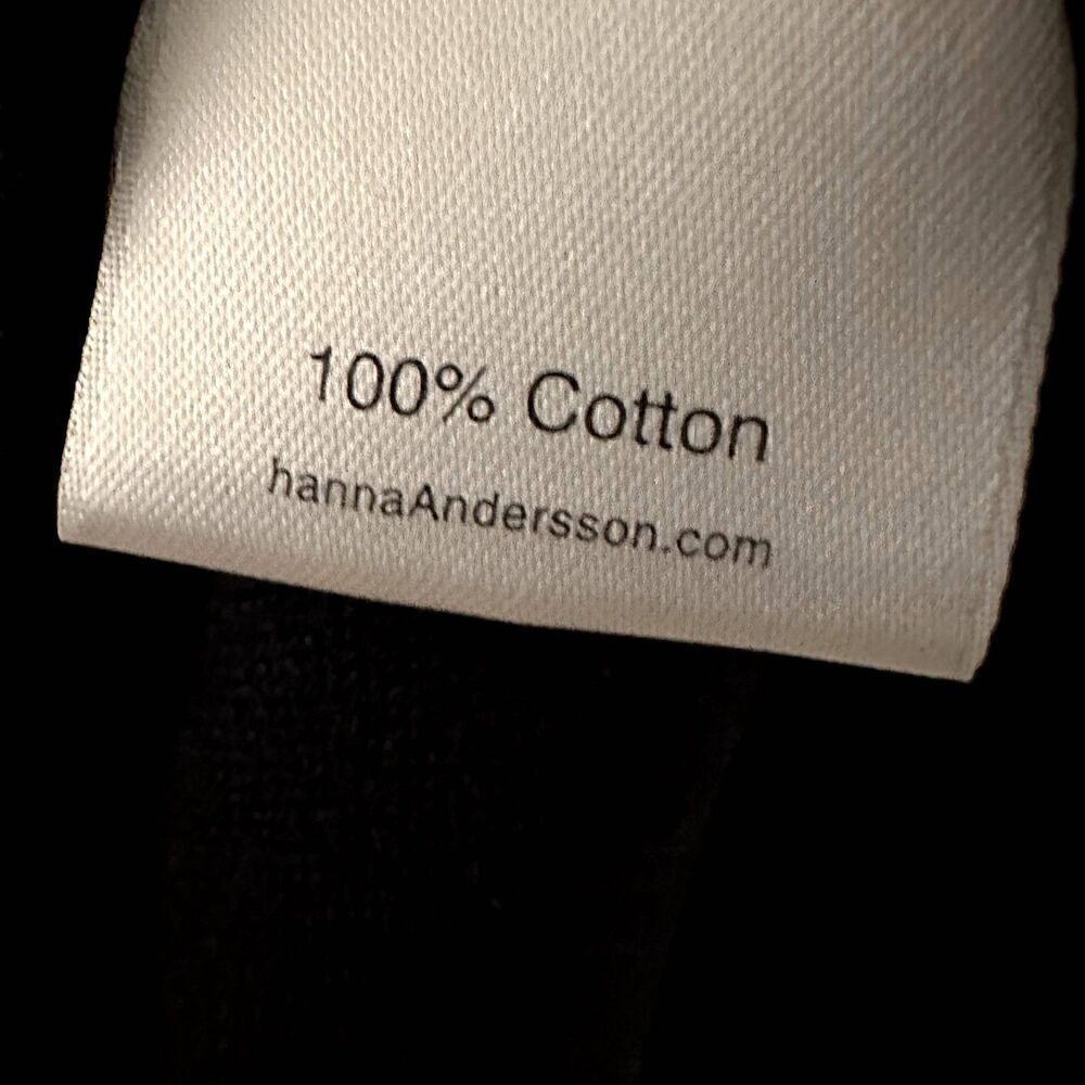 Hanna Anderson Girls Black Cotton Sweater A-Line Stretchy Skirt Size M - Picture 5 of 9
